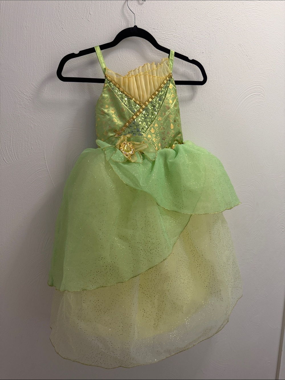 Disney Green and Yellow Tulle Fairy Costume Dress
